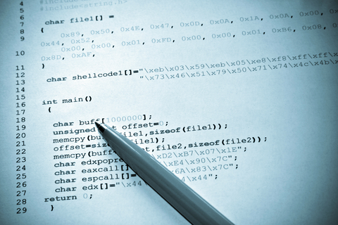 Programming code image